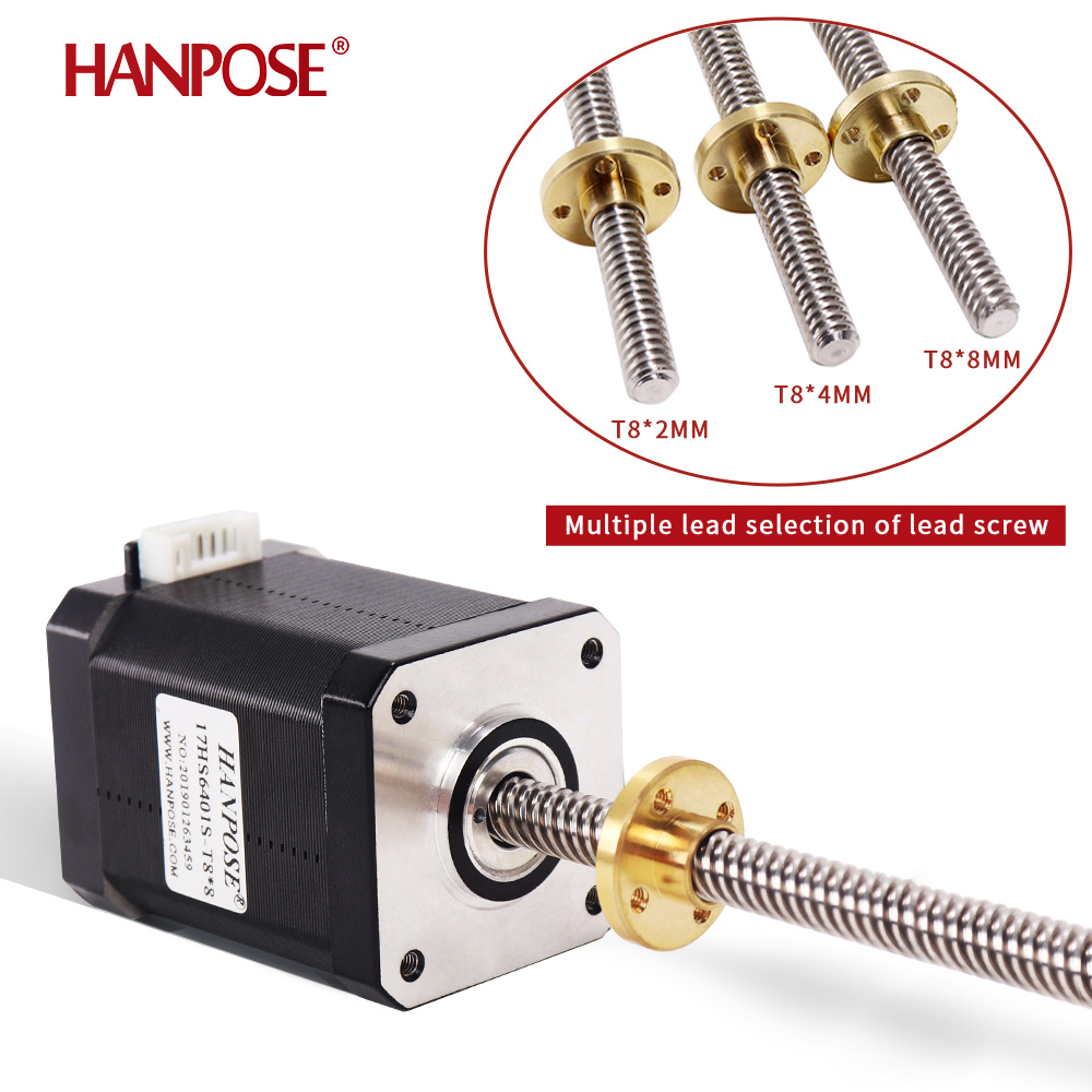 Lead Screw 8Mm - Nema17 محرك متدرج 1.8A 52N.CM 17HS8401S-T8