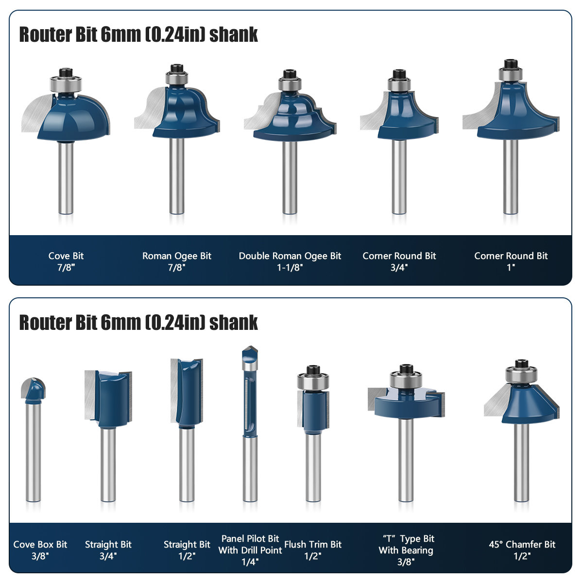 6 مللي متر عرقوب راوتر بت مجمو - مراجعة End Mill Set وسعره
