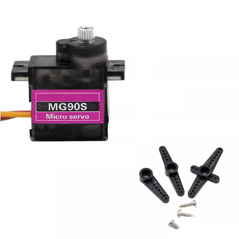 محرك سيرفو صغير Mg90S بوزن 9 ج - مراجعة Servo 9G وسعره
