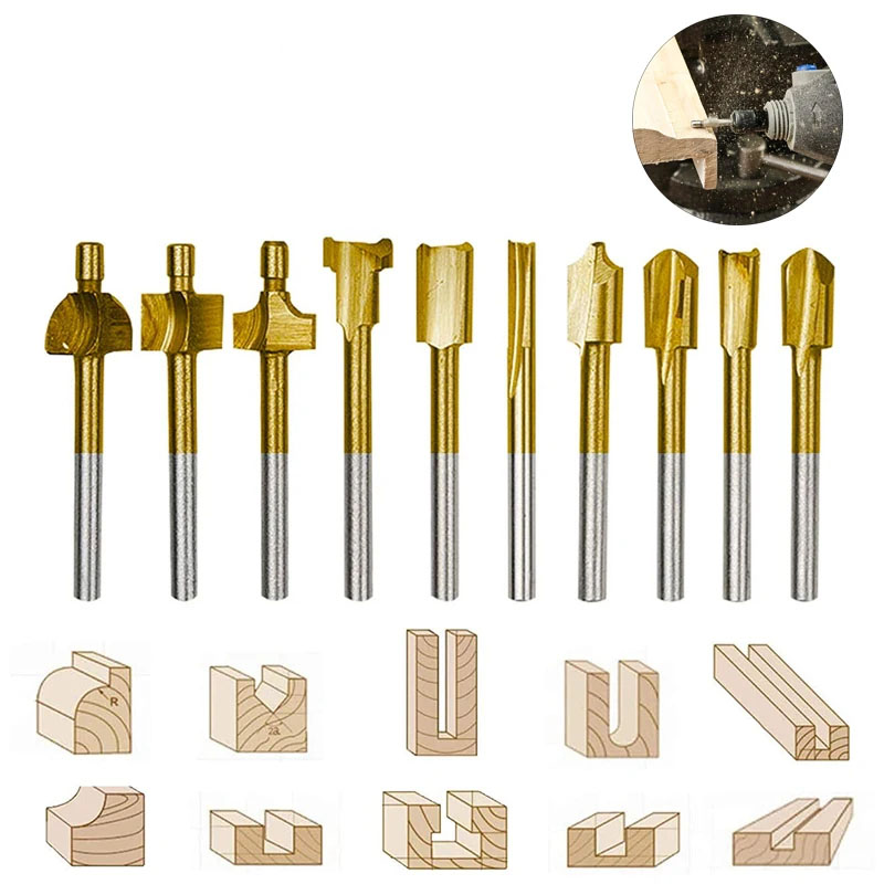لقمة راوتر للنجارة من HSS، قاط - مراجعة End Mill Set وسعره
