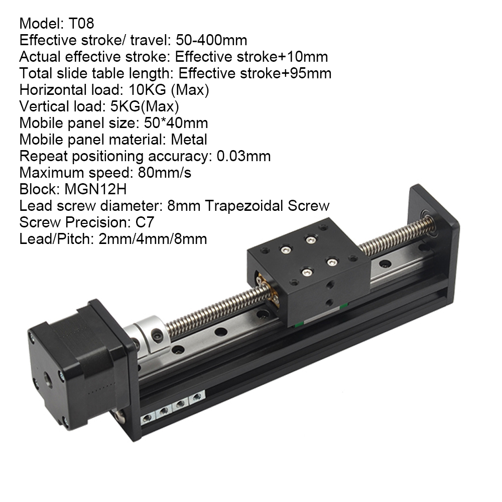 T-نوع الشريحة المرحلة الخطية ا - مراجعة Linear Rod 8Mm وسعره