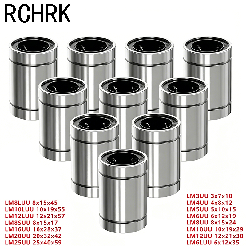 4/10 قطع LM8UU LM10UU LM16UU L - مراجعة Lm8Uu Bearing وسعره