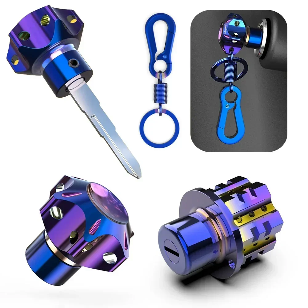 ميدالية مفاتيح ألومنيوم زرقاء  - مراجعة Cnc Bits وسعره