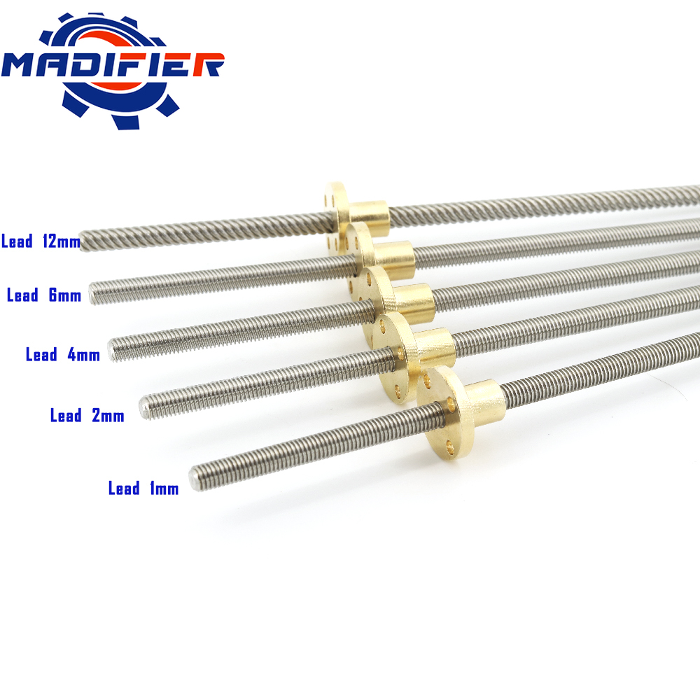 304 الفولاذ المقاوم للصدأ T6 ا - مراجعة Lead Screw 8Mm وسعره