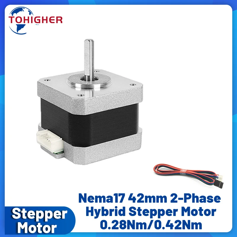 محرك متدرج Nema17 42 رباعي الأ - مراجعة Stepper Motor Nema17 وسعره
