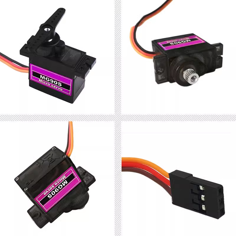محرك سيرفو صغير Mg90S بوزن 9 ج - مراجعة Servo 9G وسعره