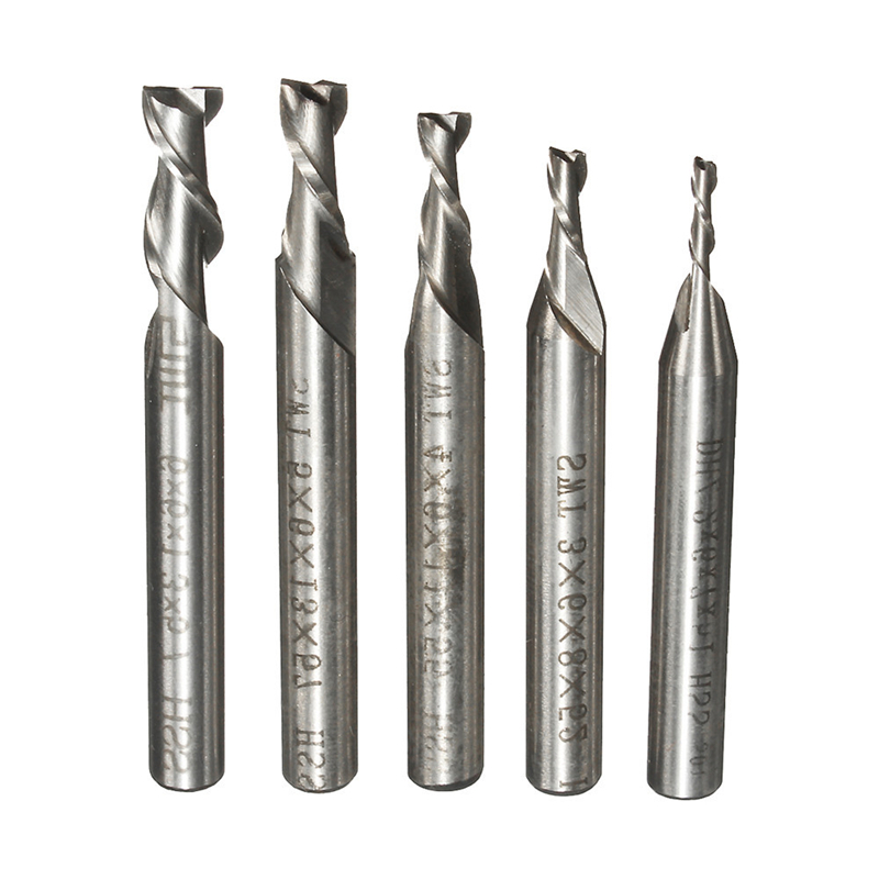 جديد 2F/3F/4F الناي 2 مللي متر - مراجعة End Mill Set وسعره