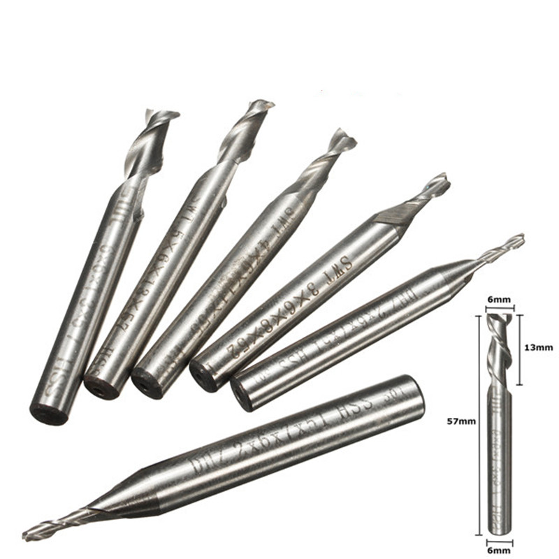 جديد 2F/3F/4F الناي 2 مللي متر - مراجعة End Mill Set وسعره